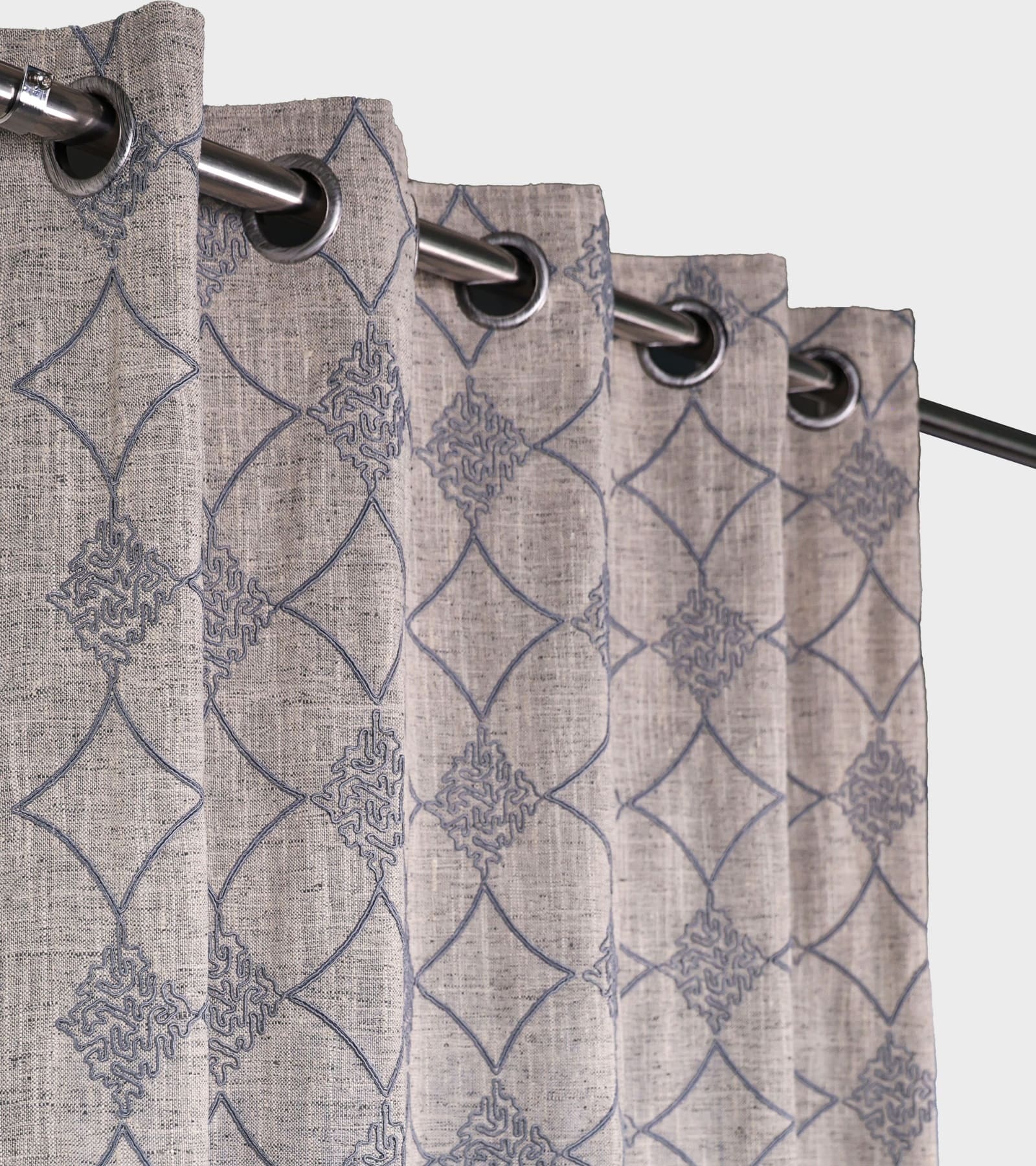 Rustic Oasis - Design : Brill - Quality : Khadi - Colour : Ash Sr. No : 12