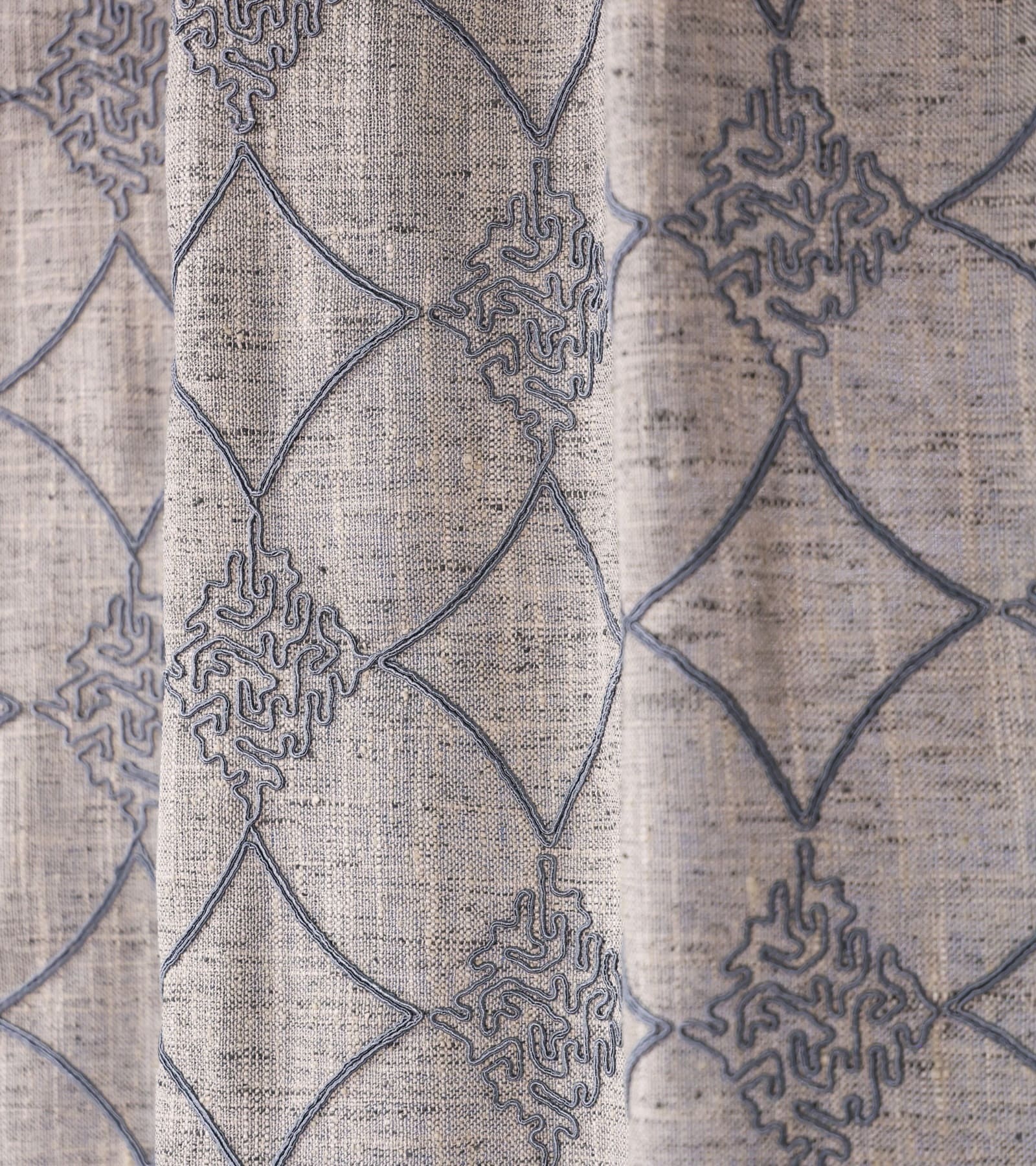 Rustic Oasis - Design : Brill - Quality : Khadi - Colour : Ash Sr. No : 12