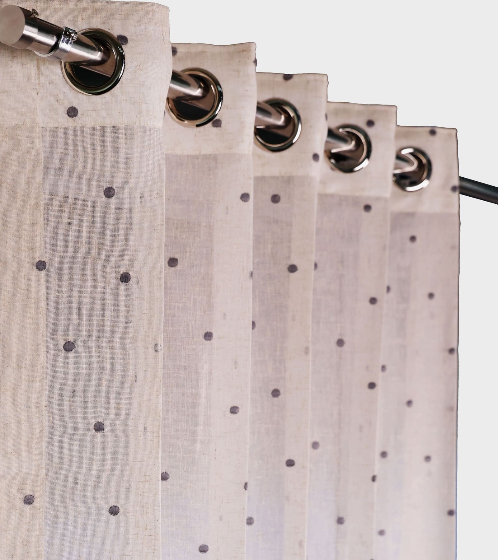 Rustic Oasis - Design :Gems - Quality :Serica Sheer - Colour :D Grey Sr.No : 07