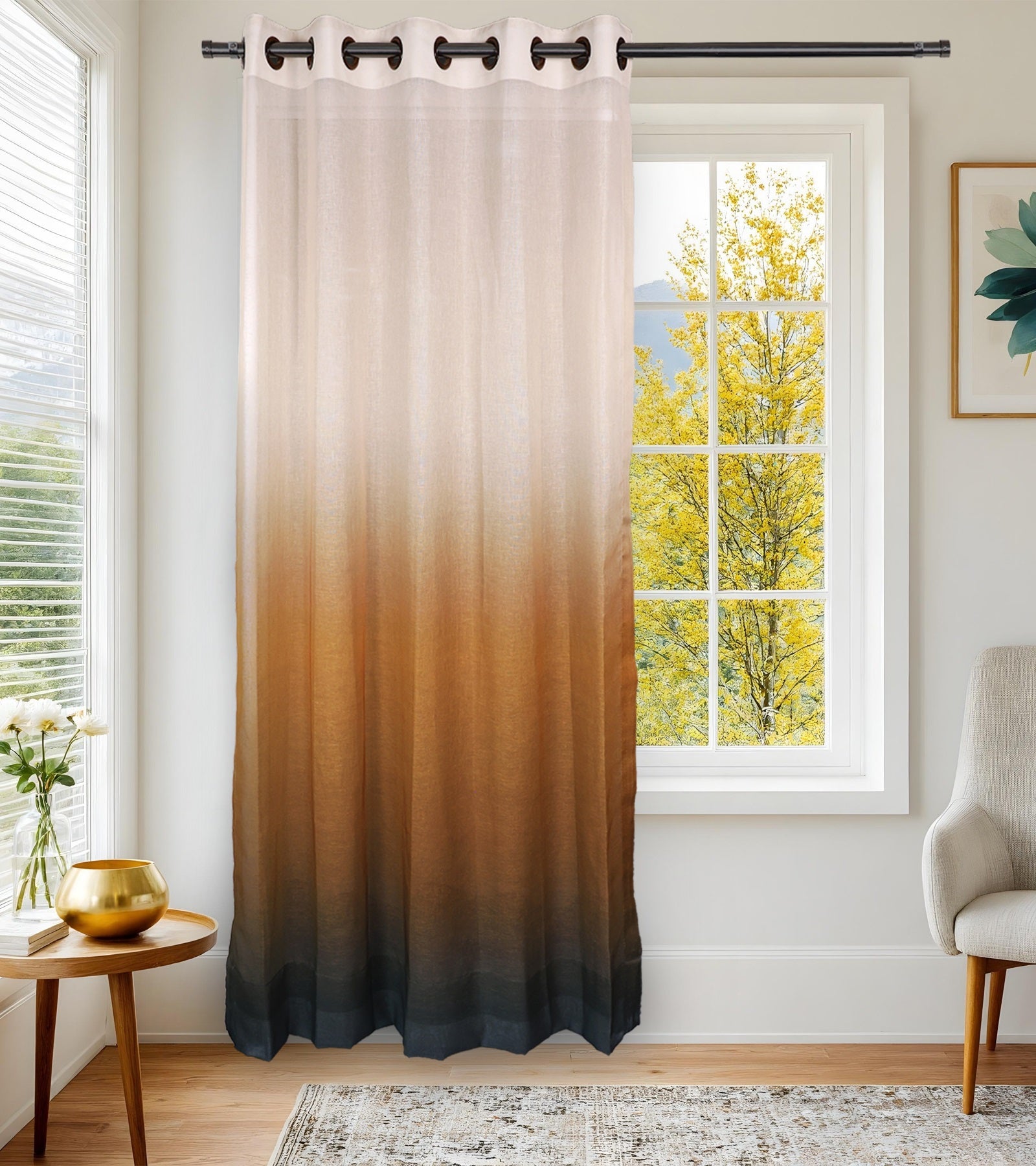 Galaxy Sheer - Sr.No : 18 Design : Horizon Denmark Sahde : Paprika